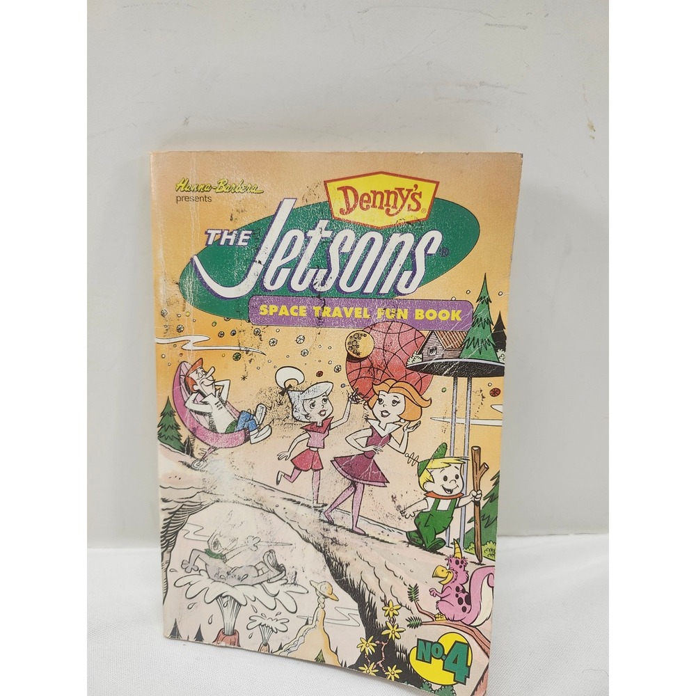 Vintage 1992 Dennys The Jetsons Space Travel Fun Book No 4 Hanna-Barbera Book